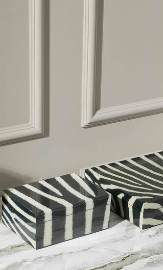 Zebra Print Decorative Box