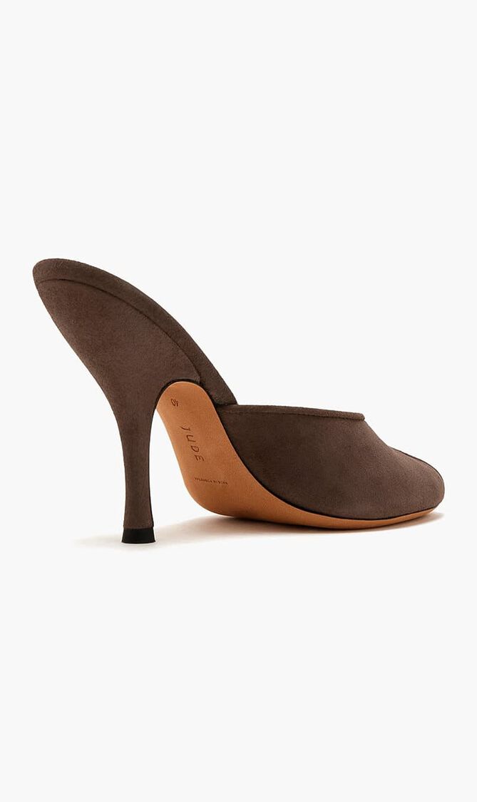 DATE MULE IN BROWN SUEDE