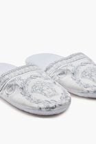 I LOVE BAROQUE SLIPPERS WHITE