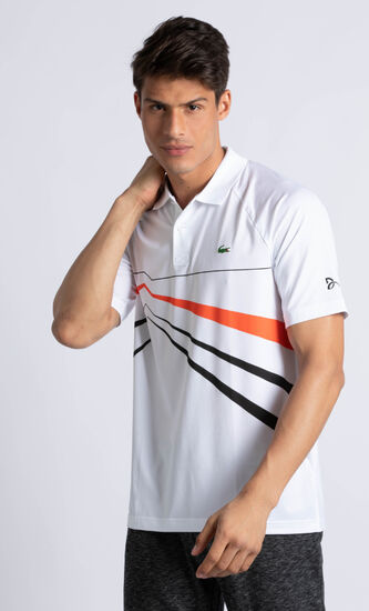 Graphic Print Tech Stretch Polo Shirt