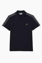 Contrast Stripe Pique Polo Shirt