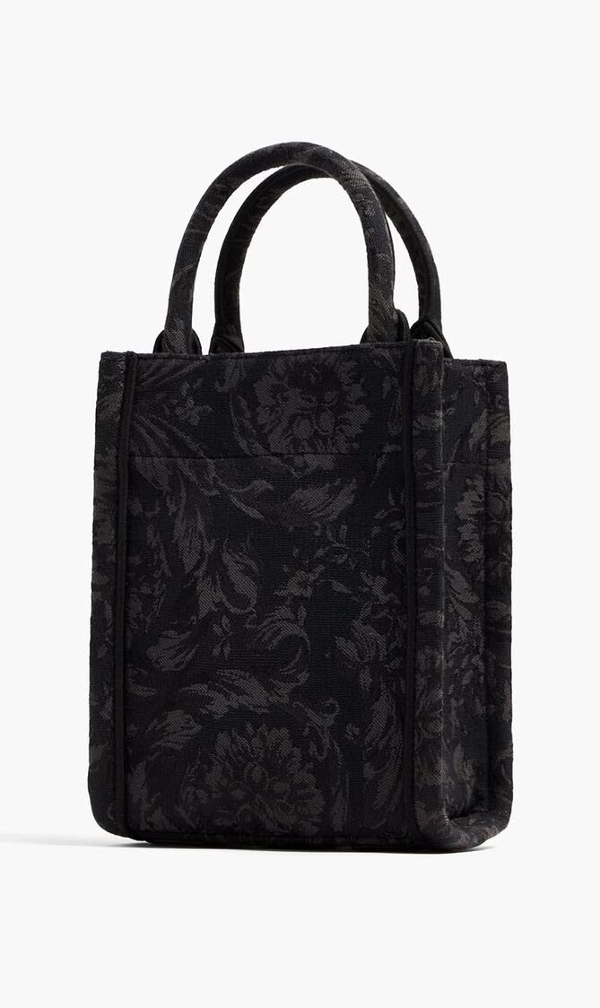 MINI TOTE EMBROIDERY JACQUARD BAROCCO+CALF