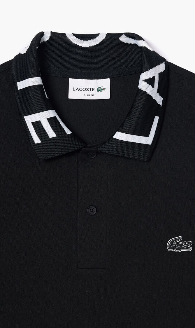 SHORT SLEEVED RIBBED COLLAR SHIRT