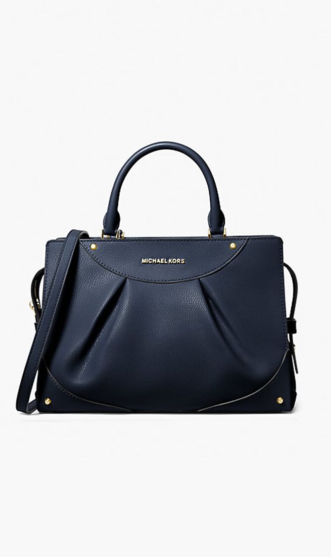 Enzo Medium Leather Satchel