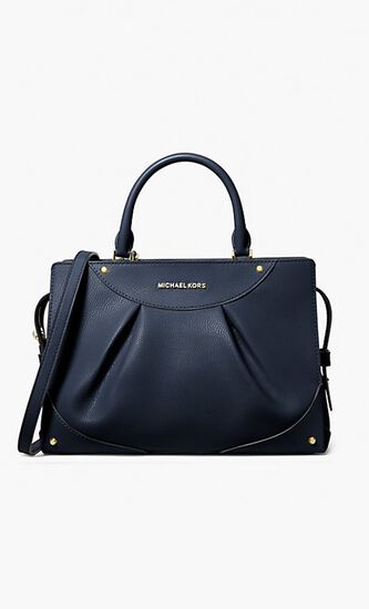 Enzo Medium Leather Satchel