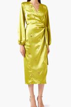 Vienna Hearts Wrap Midi Dress