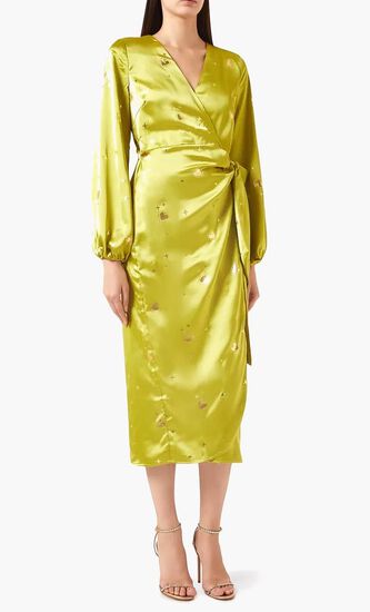Vienna Hearts Wrap Midi Dress