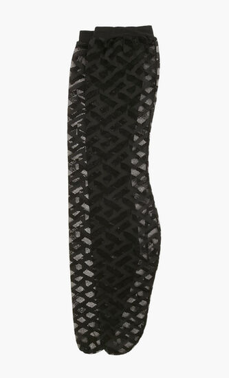 Monogram hosiery socks