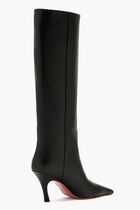 MONA BOOT NAPPA BLACK 80 MM BENDED HEEL