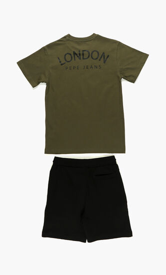 Aitor Solid Jersey T-shirt and Shorts Set