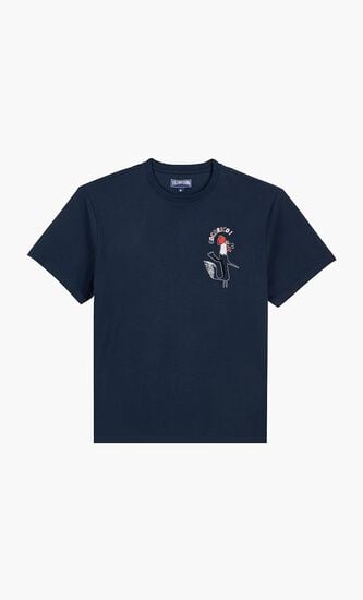 TED TEE SHIRT CR24 COCORICO TS BLEU MARINE