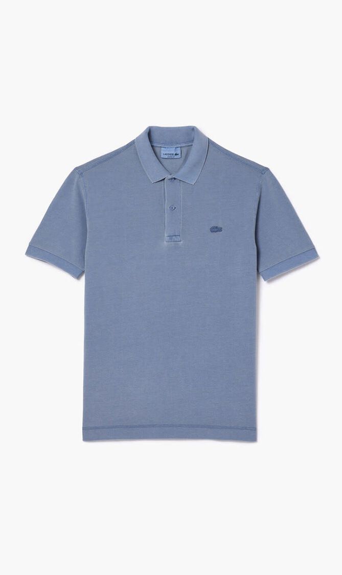 SHORT SLEEVED RIBBED COLLAR SHIRT
