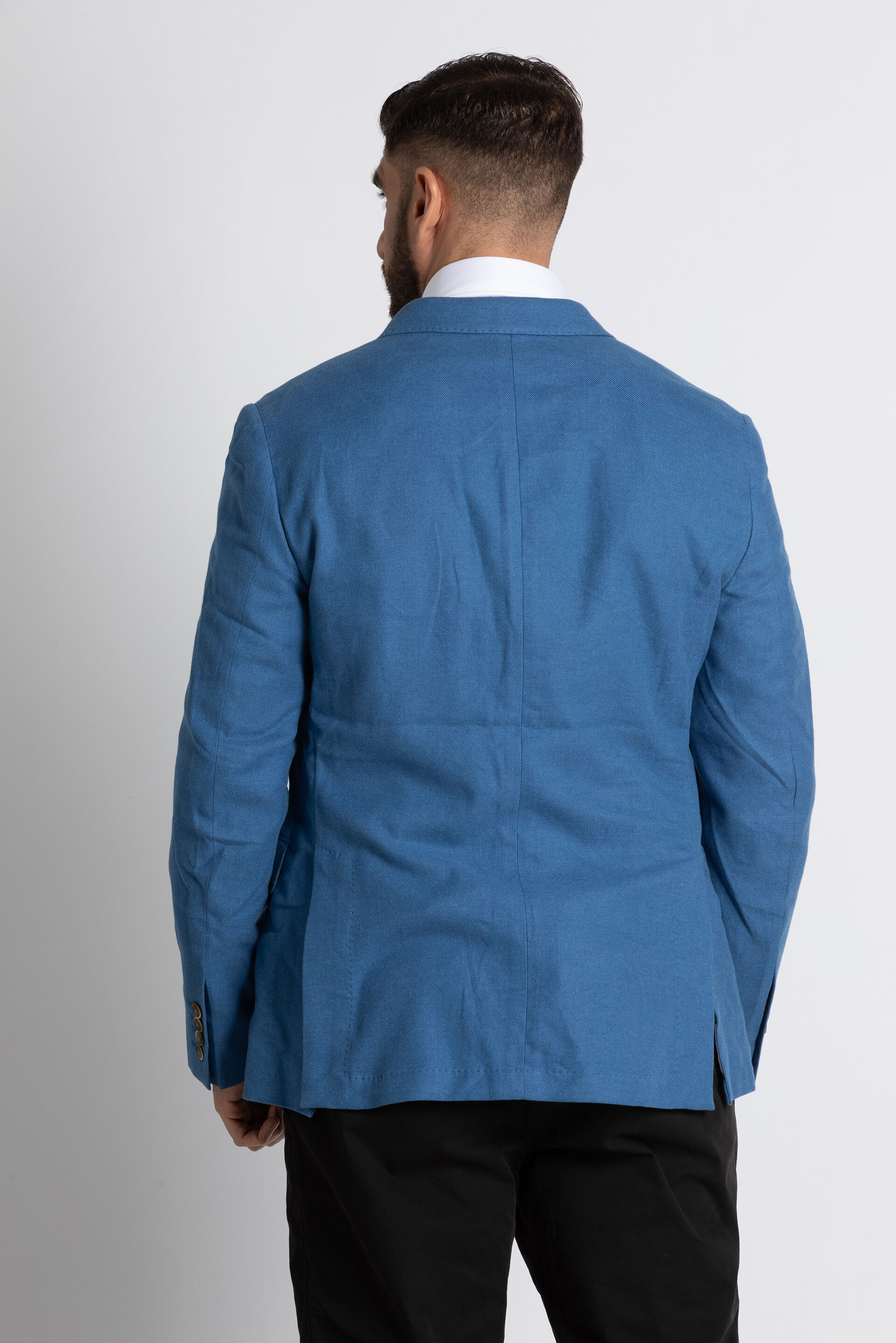 brushed cotton blazer