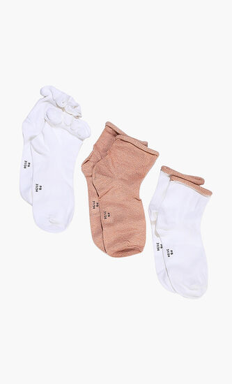 3-Pack Cotton Socks