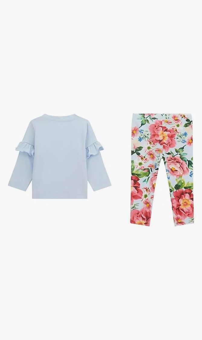 Floral Top and Leggings Set