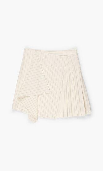 Stripes Pleated Skirt