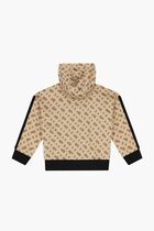 Logo Hooded Zip Up Top