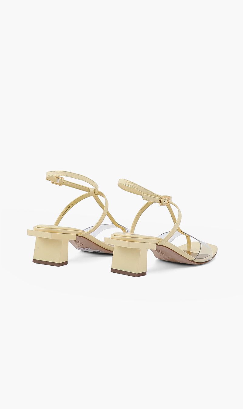 Lucite block heel sandals best sale