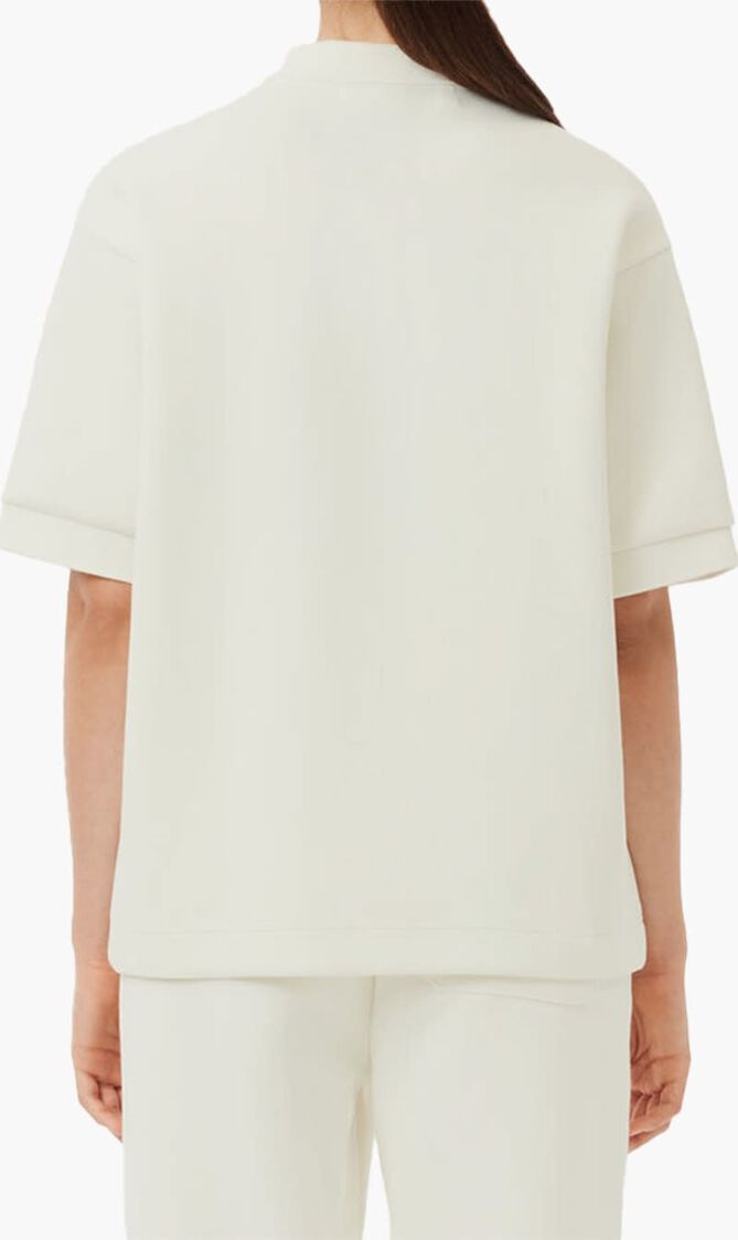 LONG SLEEVED RIBBED COLLAR SHIRT