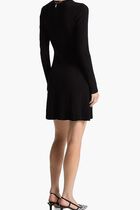 Ribbed Stretch Viscose Blend Dress