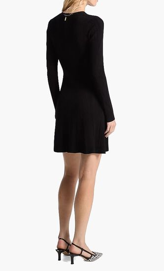 Ribbed Stretch Viscose Blend Dress