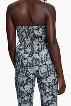 Margaux Floral Denim Corset