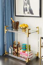 Jacques Bar Cart Clear