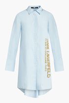 EMBELLISHED POPLIN TUNIC SHIRT
