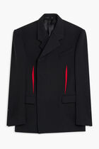 STRETCH TECHNICAL GABARDINE DOUBLE BREASTED JACKET