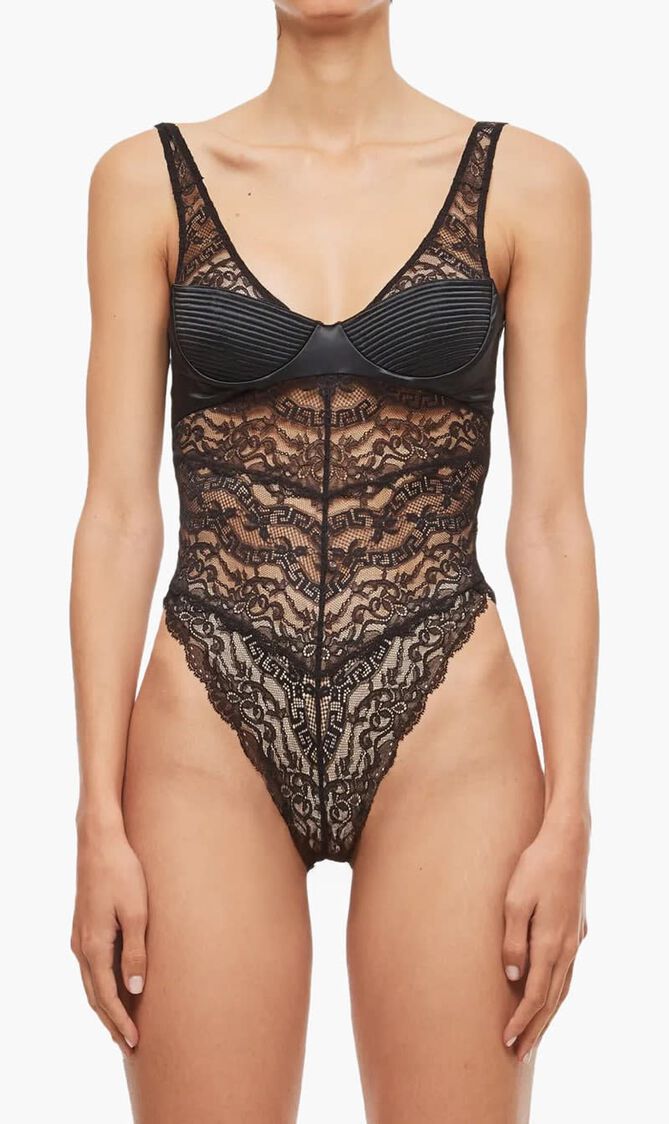 UNDERWEAR ROBE LACE GREKA SAKAE + SATIN STRETCH MICRODOLLY