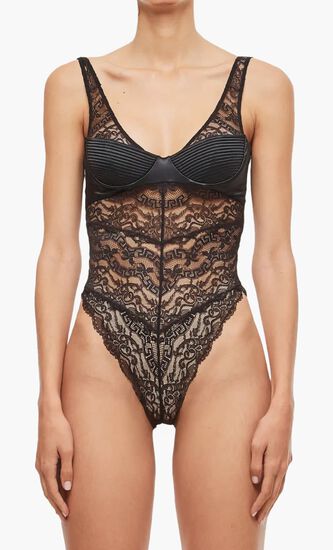 UNDERWEAR ROBE LACE GREKA SAKAE + SATIN STRETCH MICRODOLLY