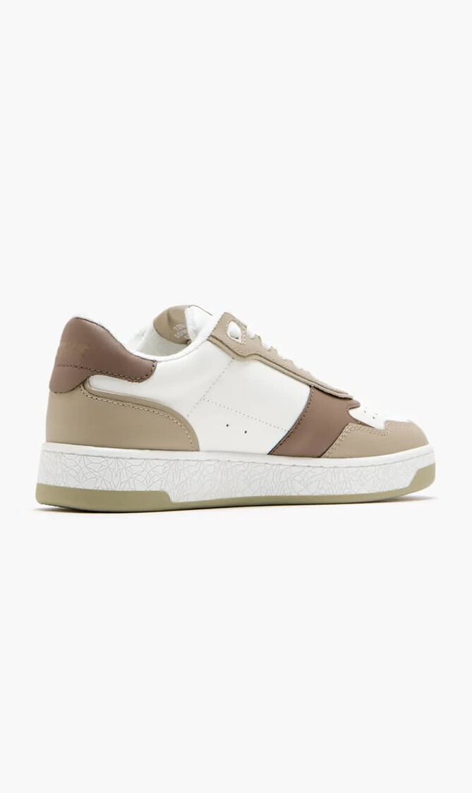 ORGONITE SNEAKER WHITE BROWN LEATHER LADIES