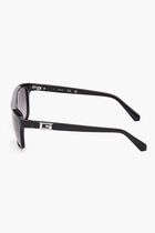 INJECTED SUN GLASSES M SHINY BLACK GRADIENT SMOKE