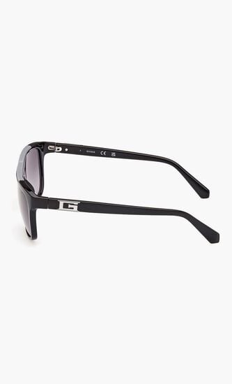 INJECTED SUN GLASSES M SHINY BLACK GRADIENT SMOKE