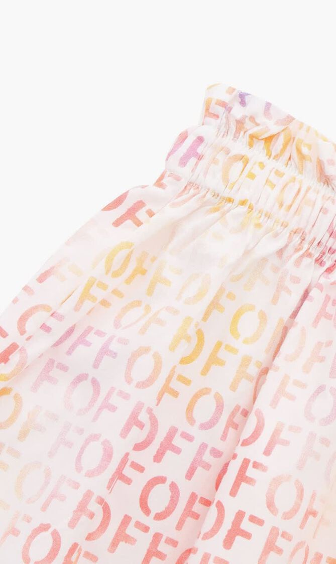 OFF STAMP ELASTIC SKIRT MULTICOLOR MULTI