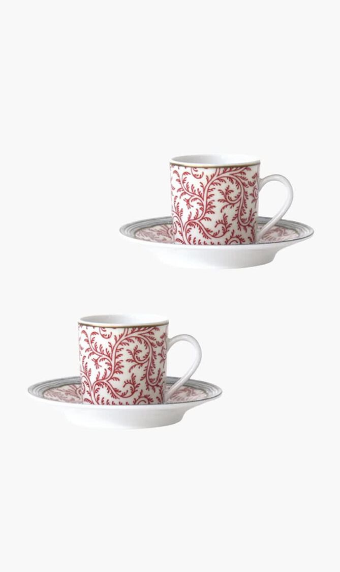 Braquenie Set Of 2 Espresso Cups And Saucers