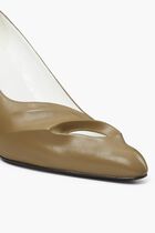 SCULPTED PEEP TOE PUMP 90MM