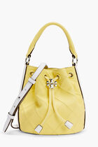 FLEMING SOFT PATENT BORDER MINI BUCKET BAG