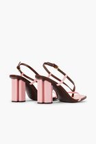 T STAMP HEEL SANDAL 85MM
