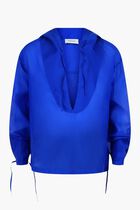 Silk Blend Hooded Shirt