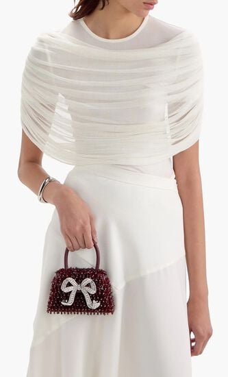 Embellished Micro Bow bag