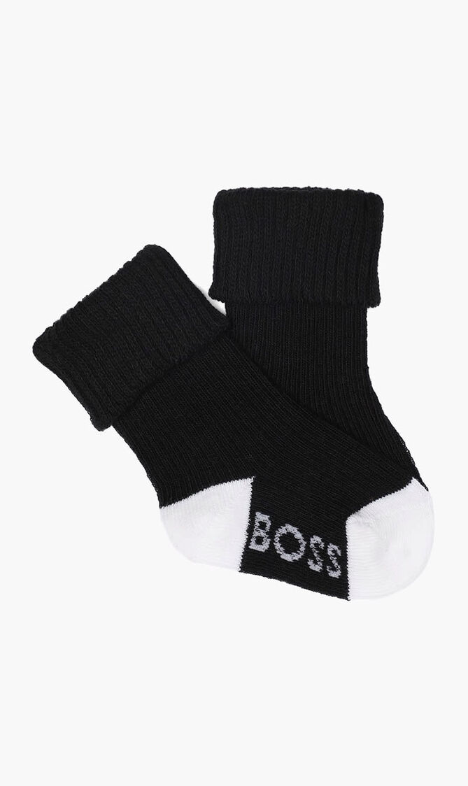 Multi-Coloured Logo Socks , 3 piece Set