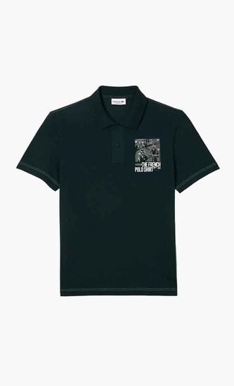 SHORT SLEEVED RIBBED COLLAR SHIRT