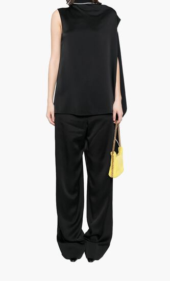 Sleeveless Blouse with Bow