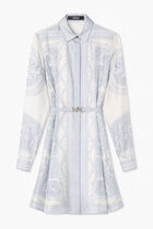 DRESS COUPE DES DIEUX BAROCCO FOULARD ON RESPONSIBLE SILK TWILL