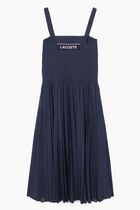 Long Pleated Strap Dress