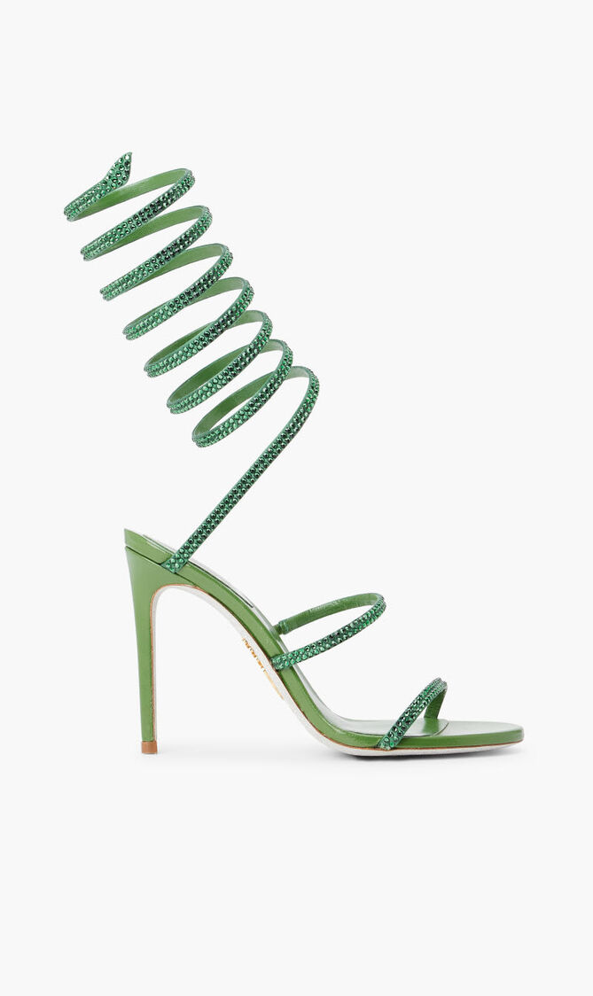 GREEN SATINGREEN TURMALINE STRASS