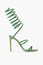 GREEN SATINGREEN TURMALINE STRASS