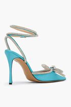 Double Bow Satin Pumps Double Bow Satin Pumps
