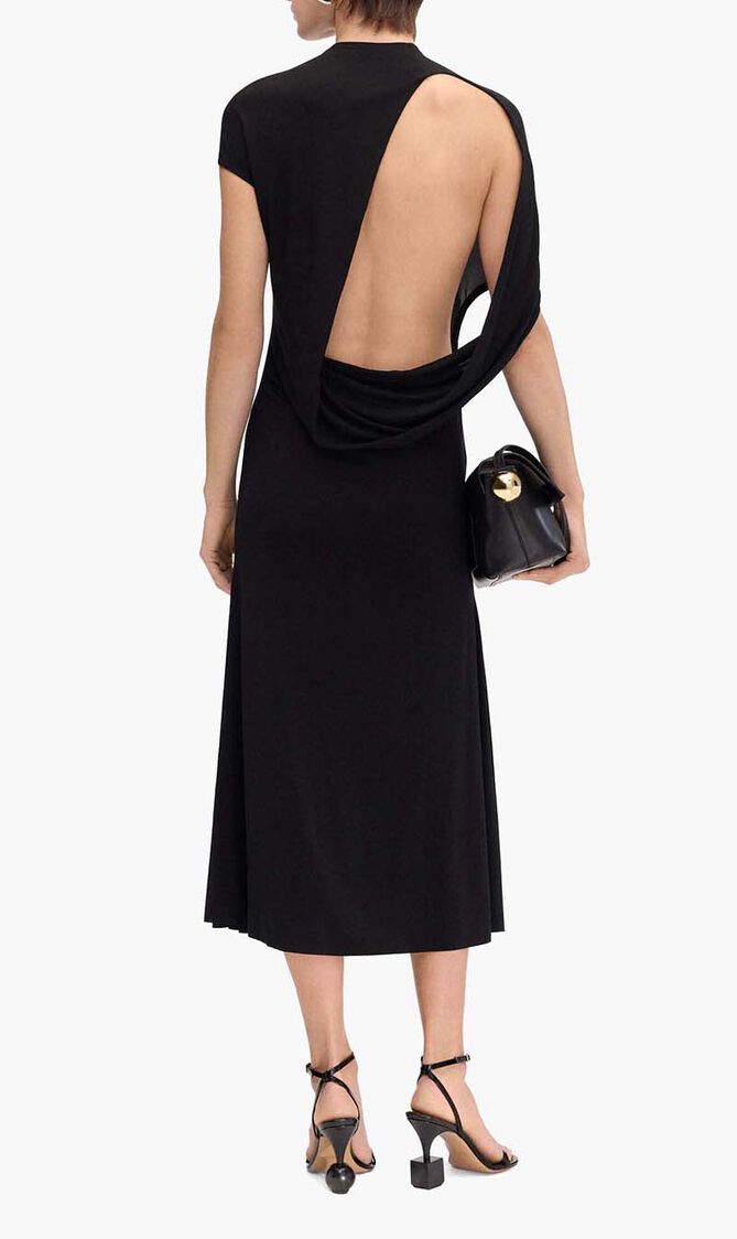 Asymmetric Draped Dress